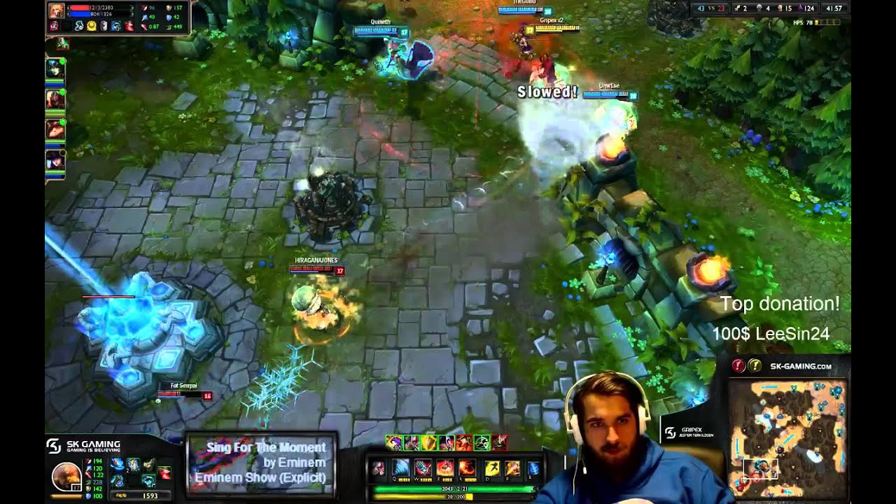Golden kick, lee sin mechanics! xD (No sound)