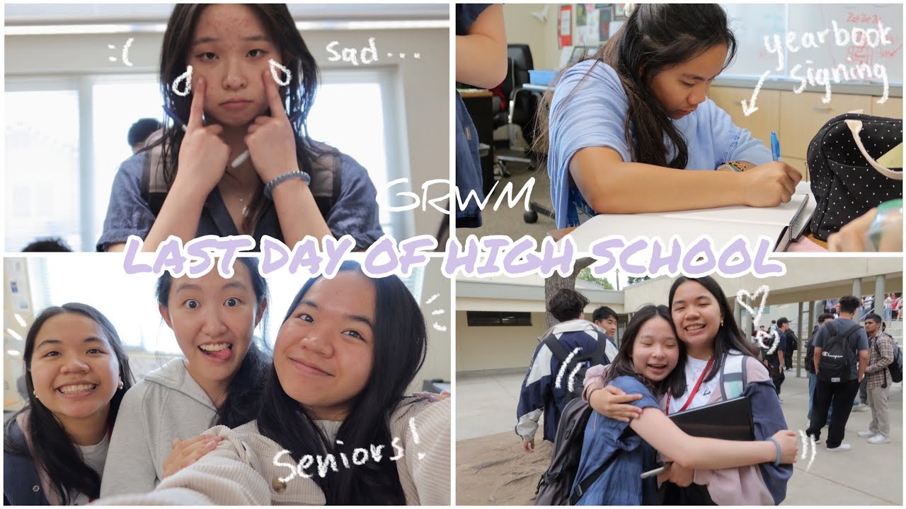 GRWM + vlog | Last day of high school...