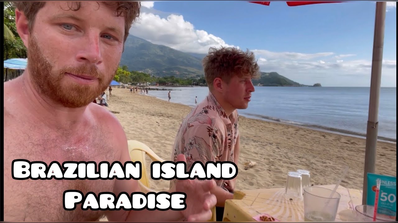 Exploring this Brazilian Island Paradise by Boat (with my brother)| ILHA BELA