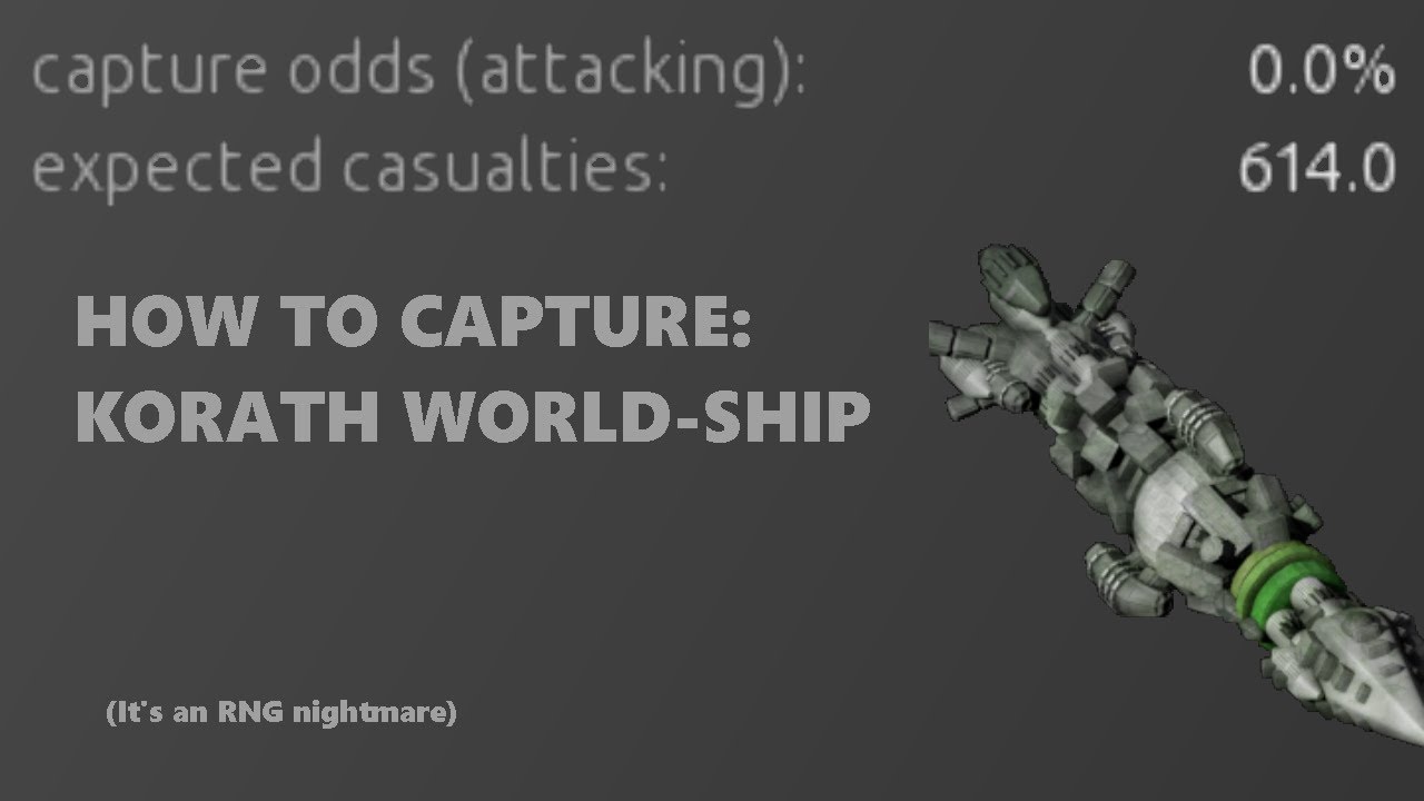 How To Capture Korath World-Ships [Endless Sky]