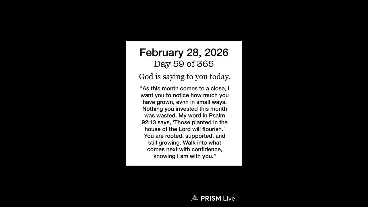 What God Is Saying To You Today. Hold On To It. Pray Along With Us