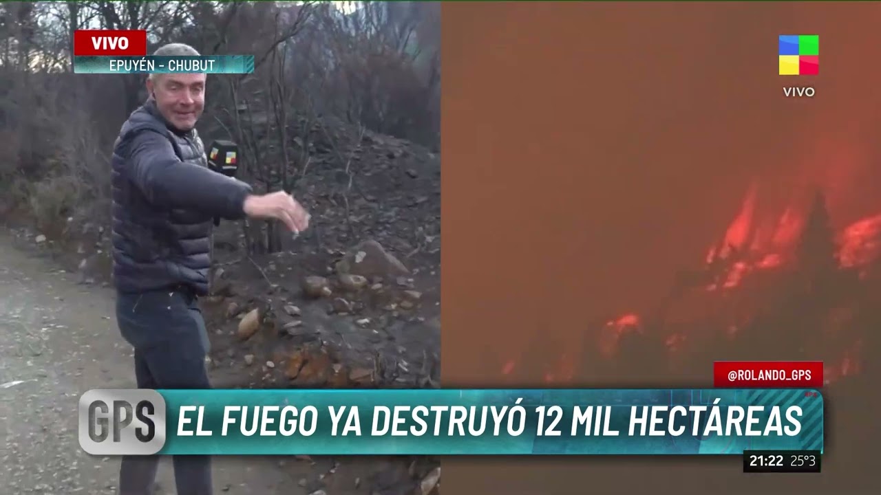 Chubut: El incendio no está controlado | #GPS
