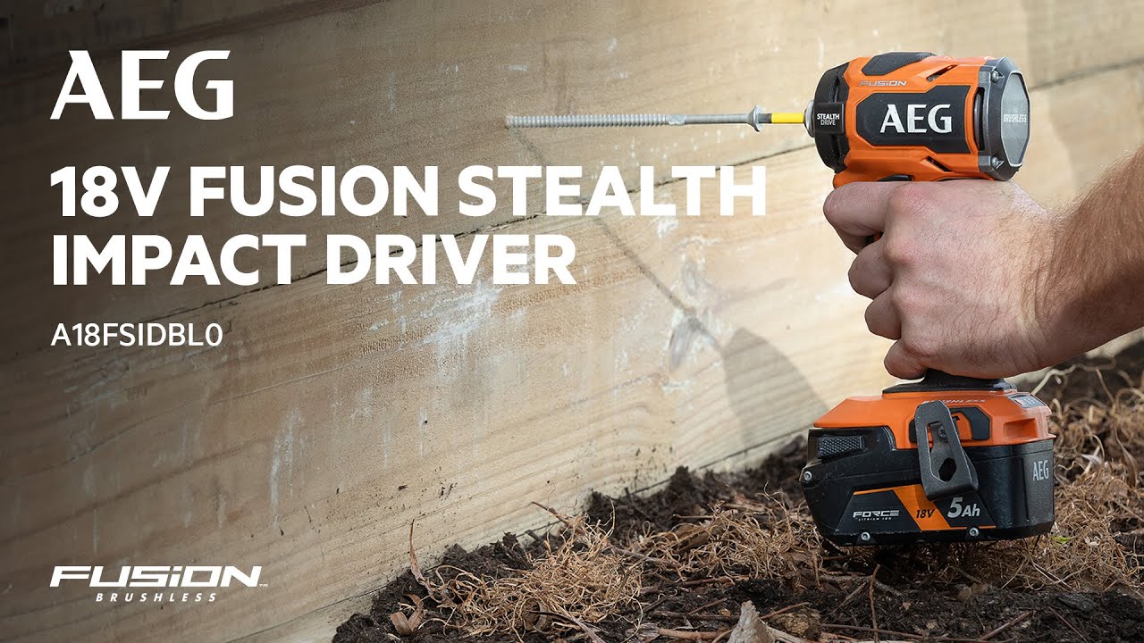 18V FUSION STEALTH Impact Driver in action
