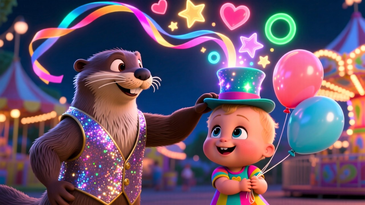 Otter Juggles at the Fair 🎪🦦 | Fun Kids Song for Toddlers | Sing Along & Circus Adventure