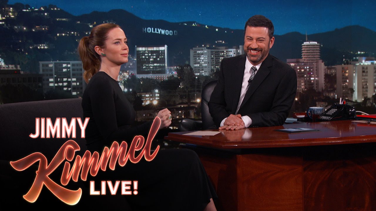 Emily Blunt Pretended to Ride a “Wolf Bear”