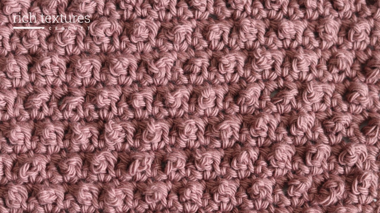 Песочный стежок | Как вязать крючком