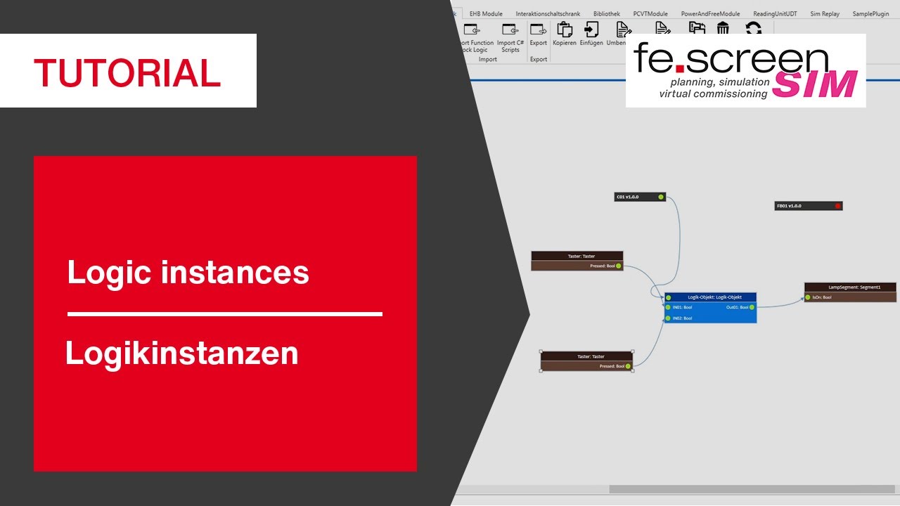 Tutorial &ndash; fe.screen-sim: Erzeugen von Logikinstanzen