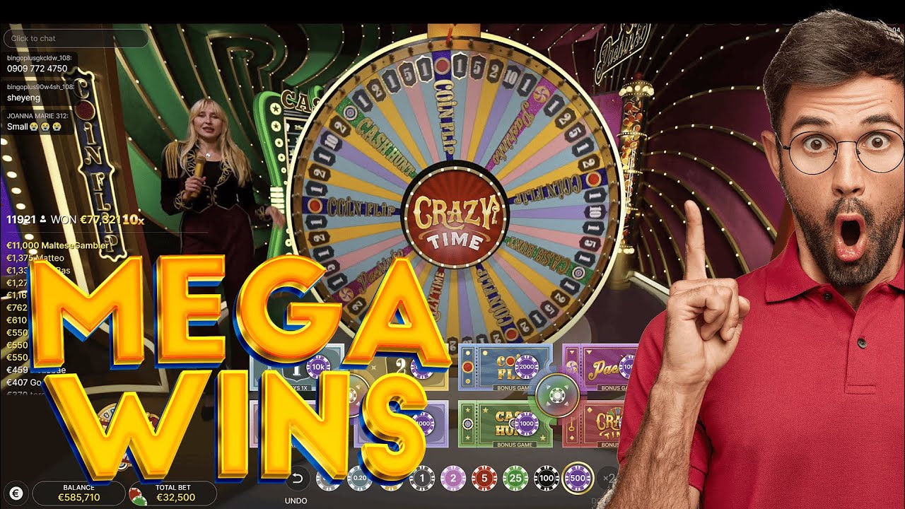CRAZY TIME HIGH ROLLER - $35,000 BETS AND BIG WINS!