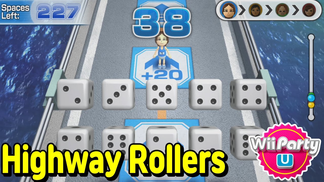 Wii Party U - Highway Rollers | Rina, Mizuho, Giulia and Xixi | Alexgaming