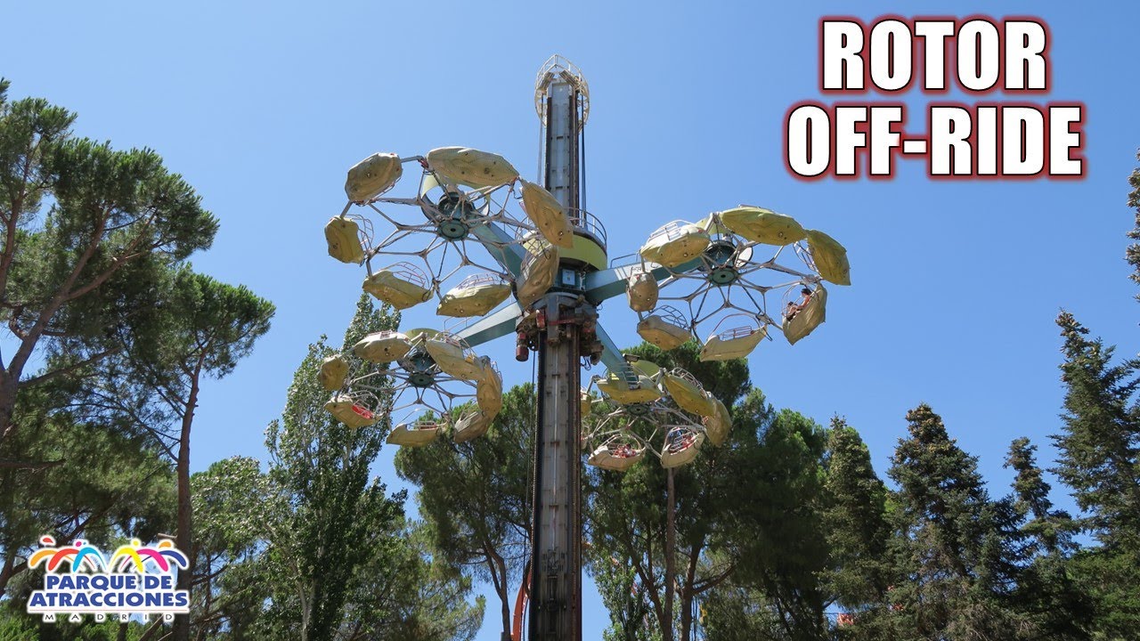 Rotor Off-Ride Footage, Parque de Atracciones de Madrid Huss Condor | Non-Copyright