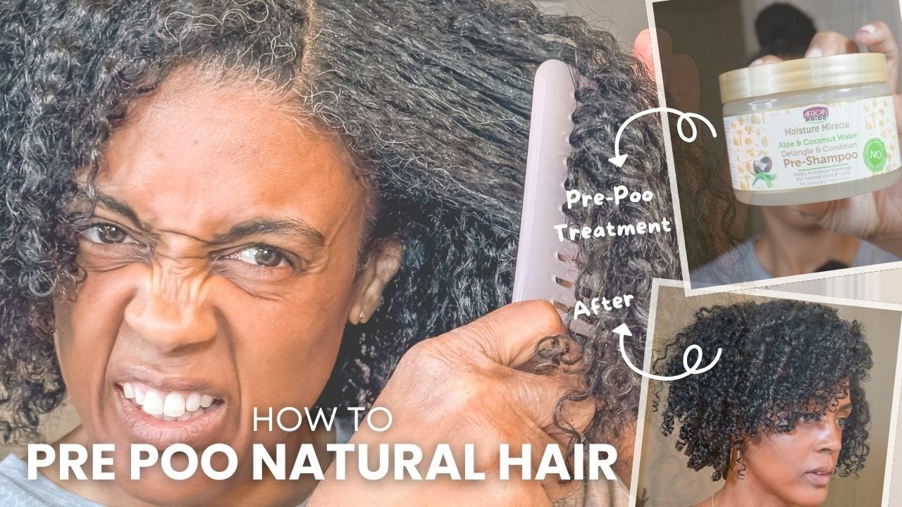 Pre Poo Routine for Natural Hair | Easy Natural Hair Wash and Go Routine