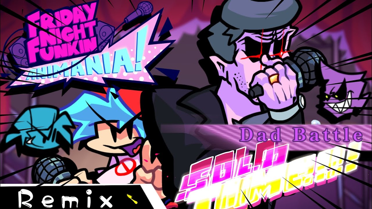 [ Charted : Friday Night Funkin Remix / Animania ]  Dad Battle Cool Remix But It's Playable