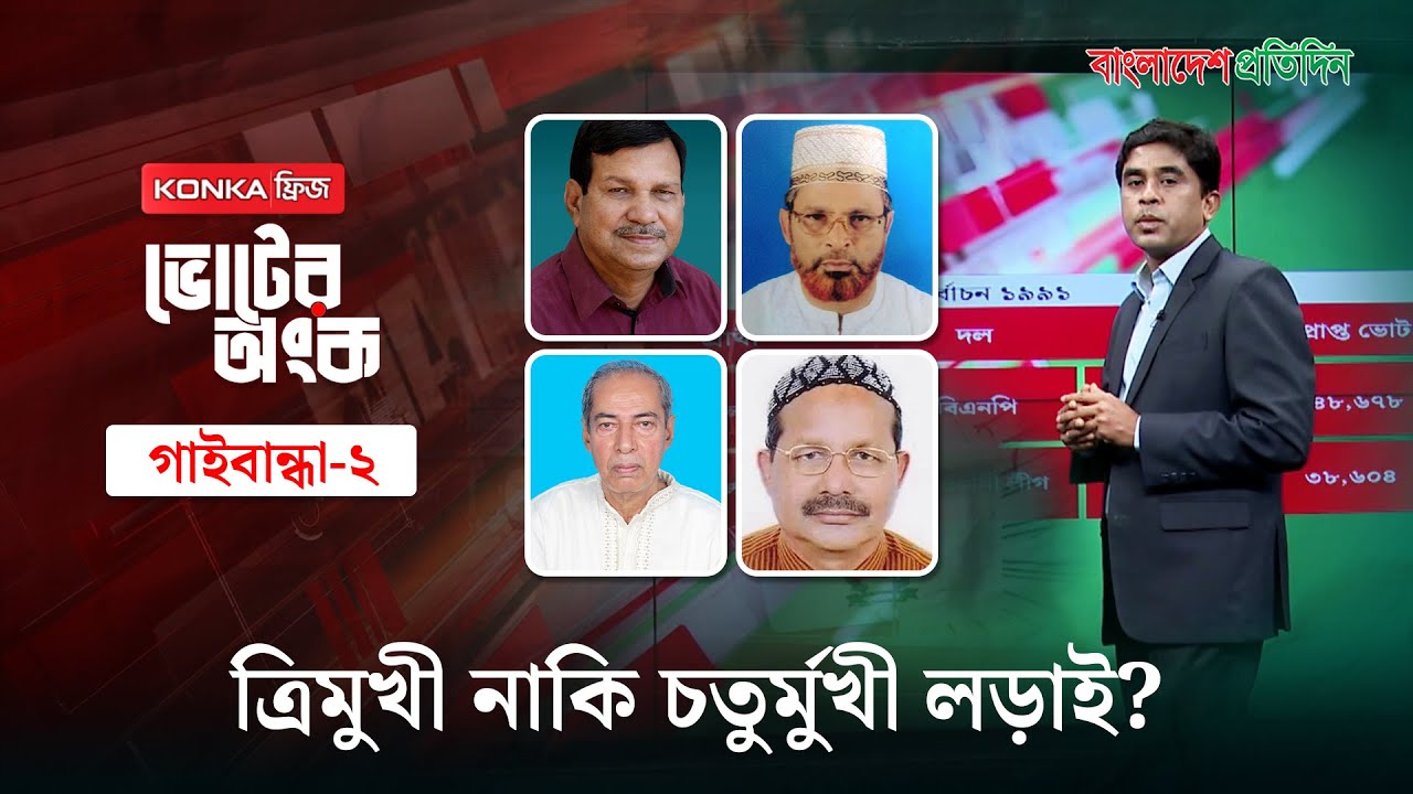 বিএনপি-জামায়াত লড়াই, সিপিবি আর জাপাও আছে সম্ভাবনায় | ভোটের অংক | গাইবান্ধা-২ | Election