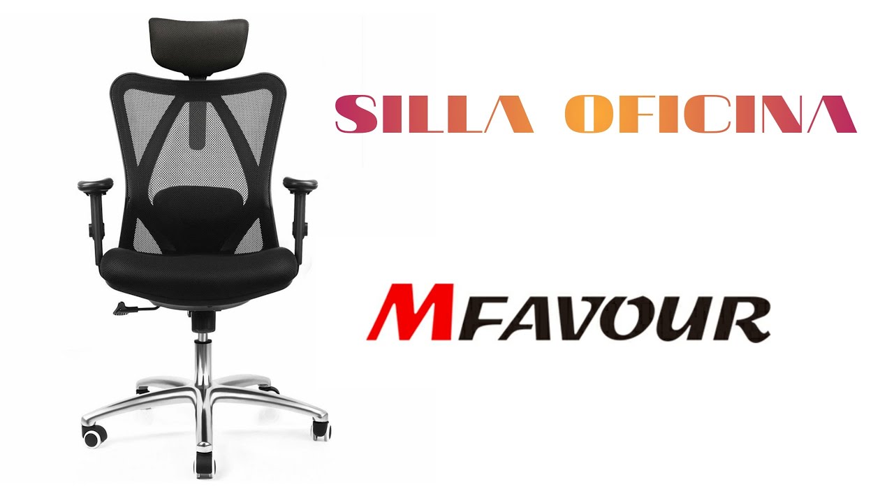 Unboxing Silla de Oficina MFAVOUR Ergonomica y ajustable + montaje