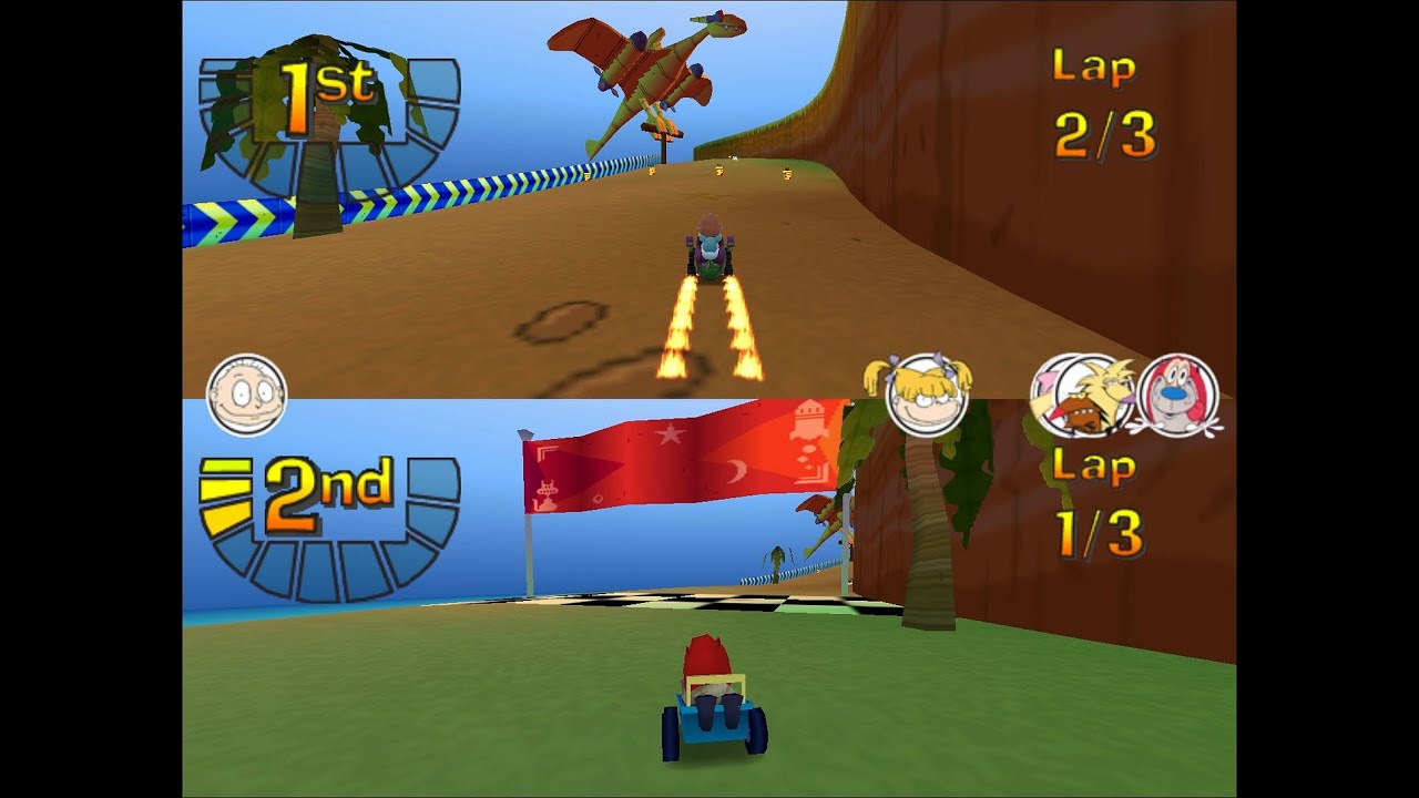 Nicktoons Racing PC 2 player 60fps