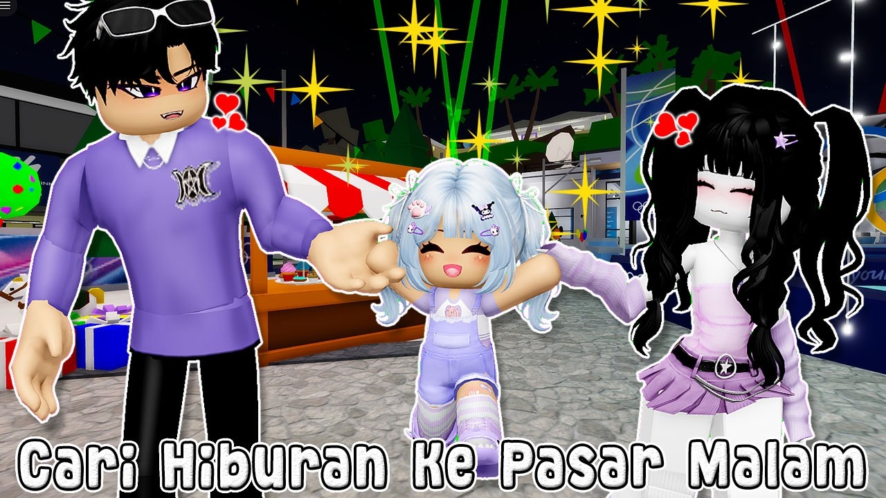 FAMILY TIME KE PASAR MALAM NYENENGIN BIBI | Brookhaven RP