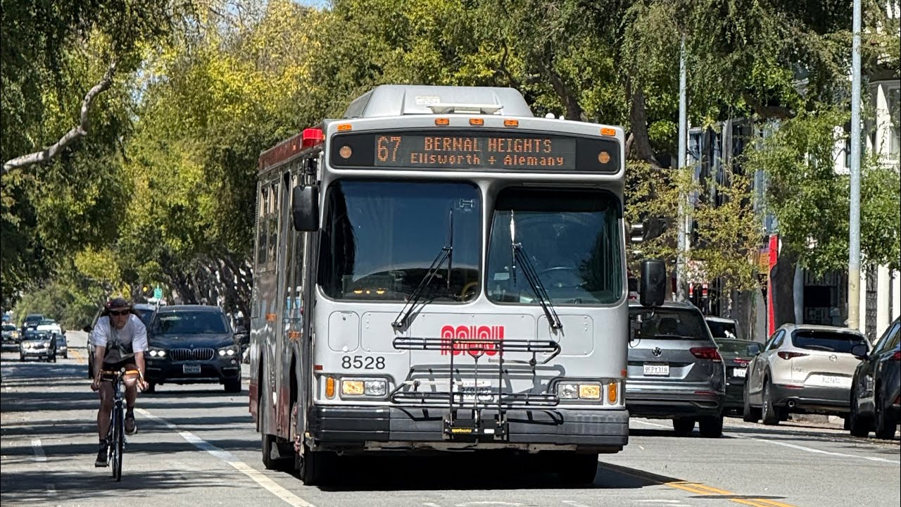 FINAL RIDE - 2007 Baby Orion VII OG Hybrid - San Francisco Muni Bus 8528 - Route 67 w/@HackleFlyer 