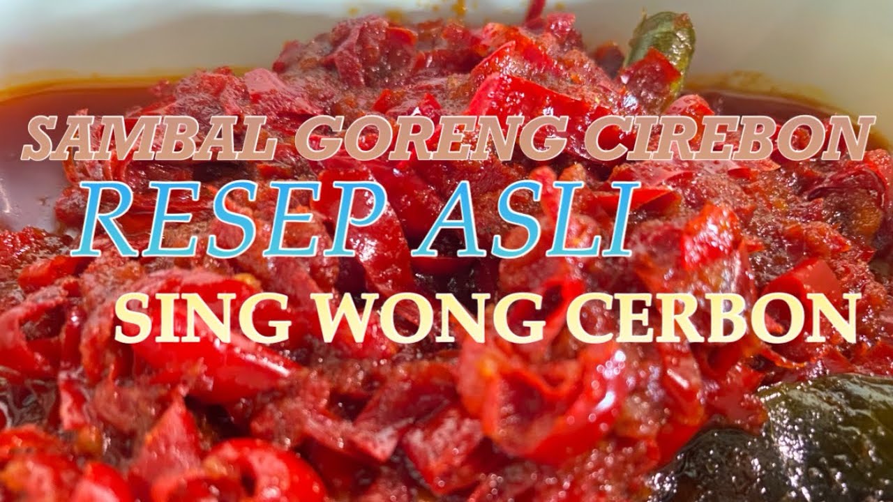 Cara MEMBUAT Sambel goreng nasi jamblang cirebon asli SATSET