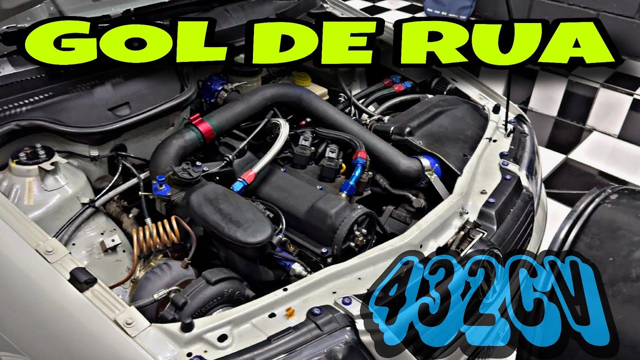Gol turbo K27 com 432 cavalos na rua - Racetech @FuelTechOficial 