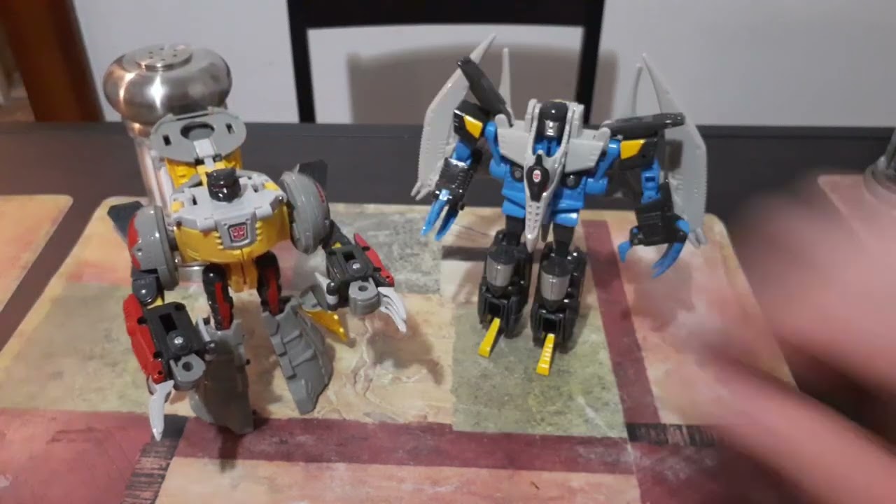 How to Transform 2004 Transformers Energon Grimlock and Swoop