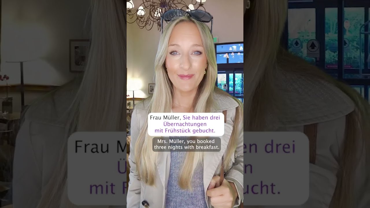 🇩🇪 Learn German with me | Hotel check-in in German