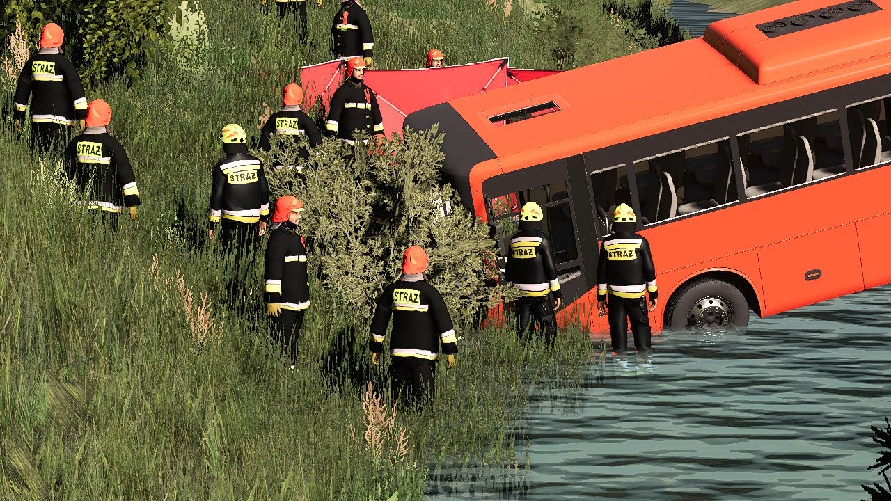 Alarmowo do wypadku PSP i OSP, 4x ZRM, Policja [FS19]