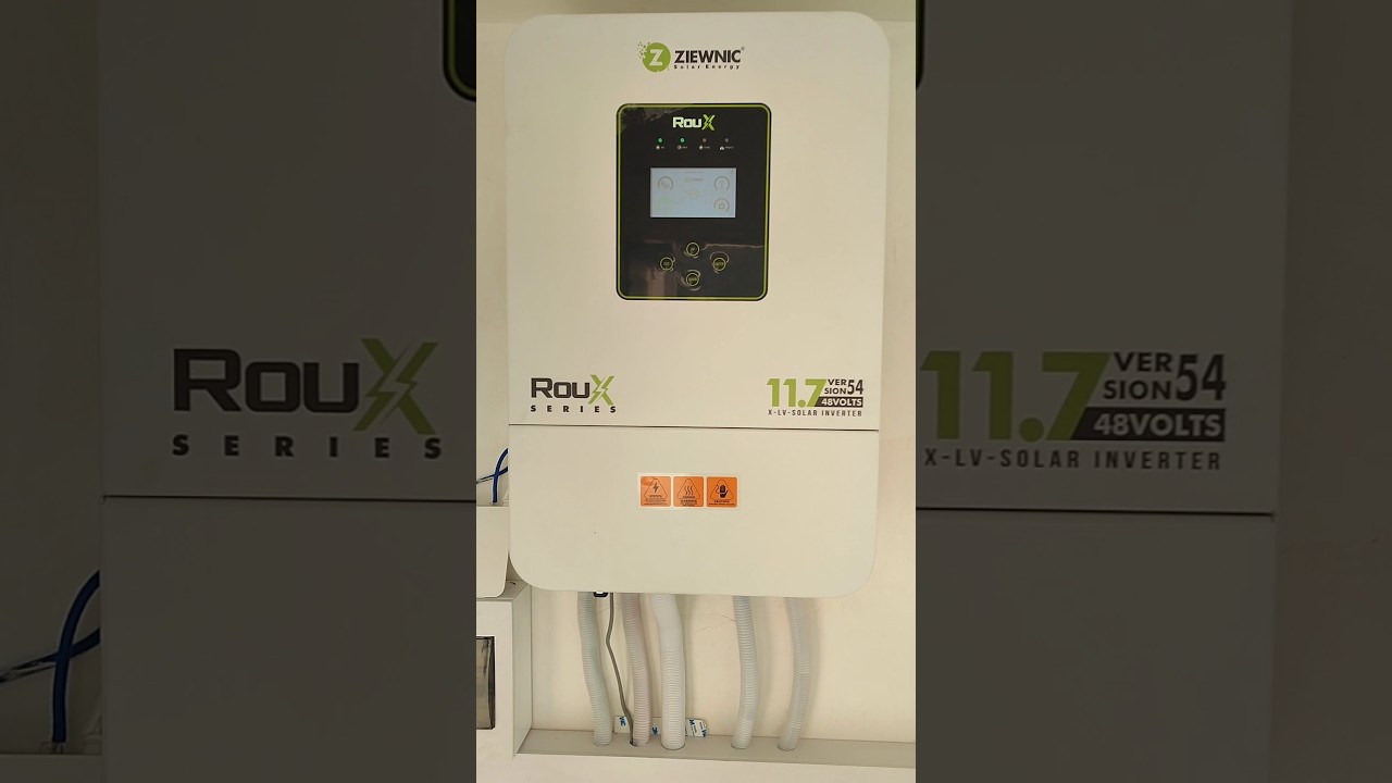 Roux 11.7 ip54 inverter installation with zbox 2 lithium battery#lithium #ziewnic #zbox #roux