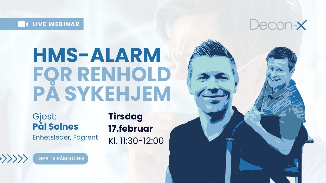 Opptak webinar: HMS-alarm for renhold på sykehjem