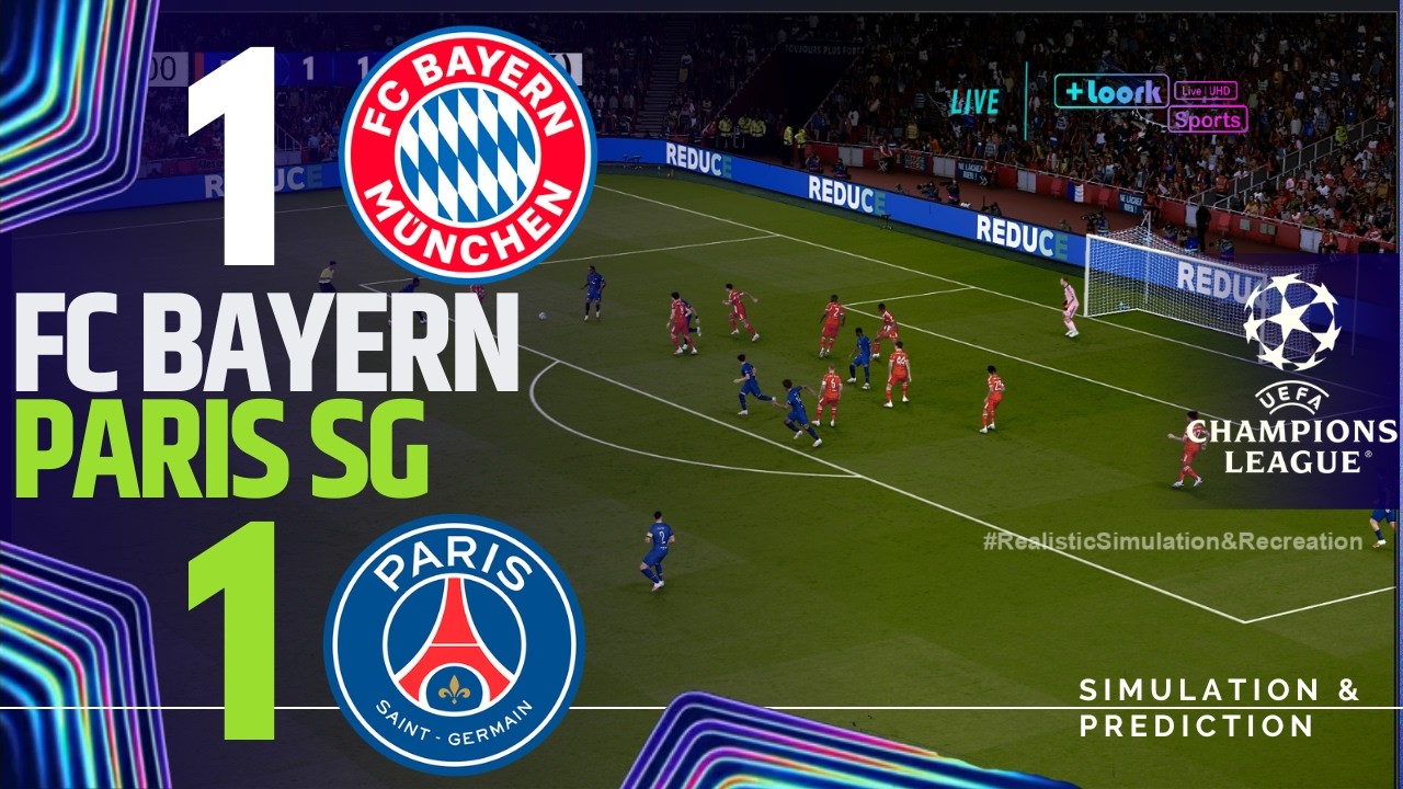 ⚽ BAYERN MUNICH 1 vs 1 PSG HIGHLIGHTS | UEFA Champions League 25-26 (Simulaci&oacute;n)