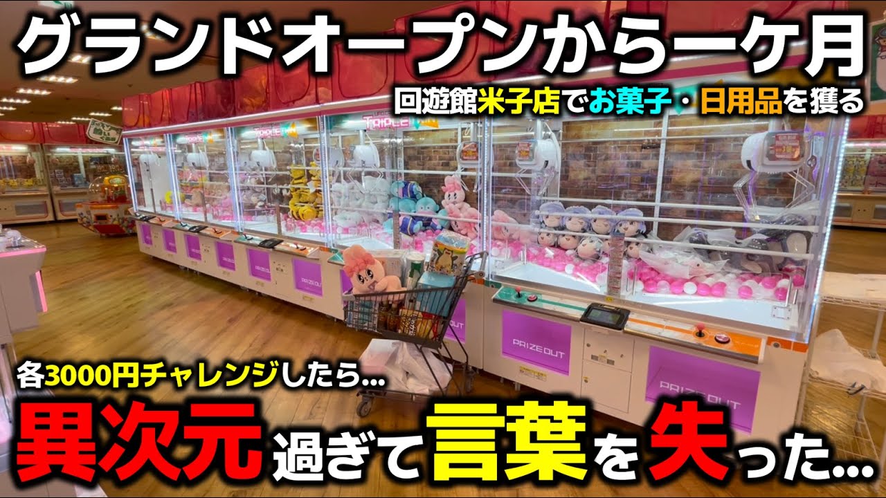 【クレーンゲーム】グランドオープンから一ケ月経ったゲーセンに潜入したら、やっぱり異次元で言葉を失った...【回遊館米子店・UFOキャッチャー】
