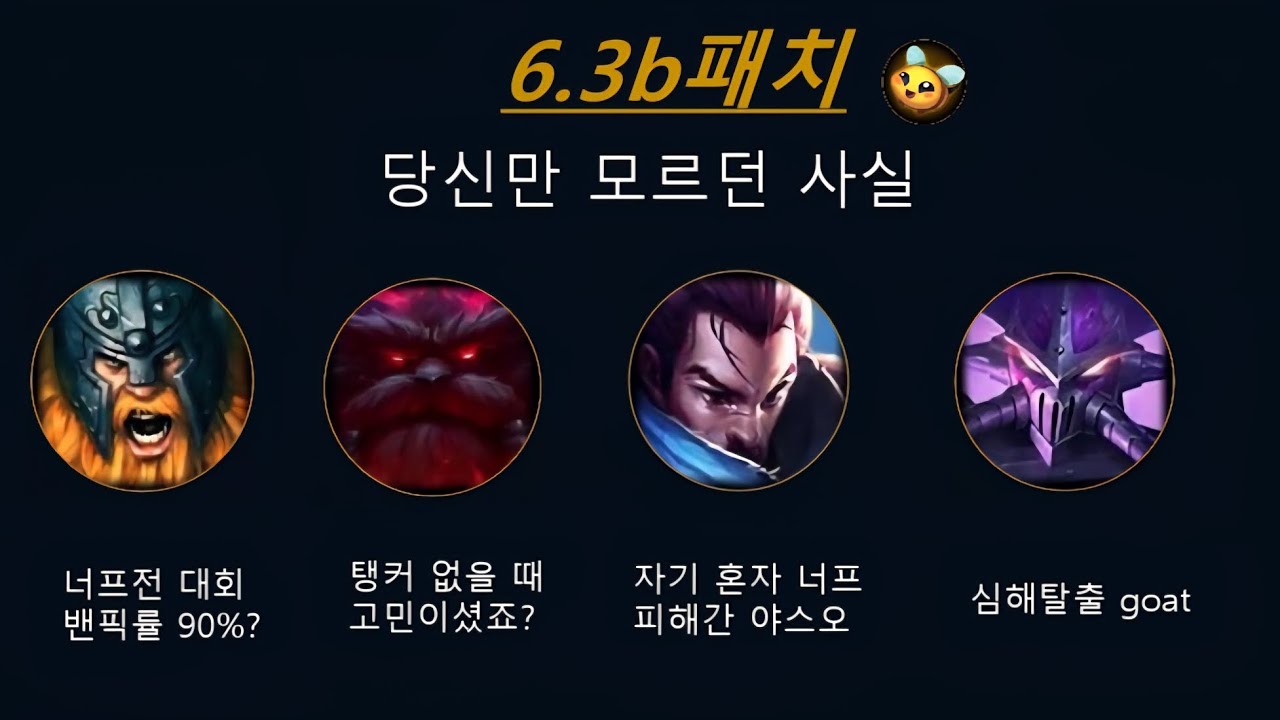 Wildrift 6.3b패치 미드티어리스트