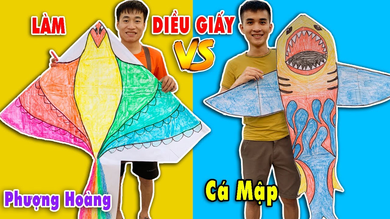 Cuộc Thi Làm Diều Giấy Hình: Cá Mập, Phượng Hoàng Lửa