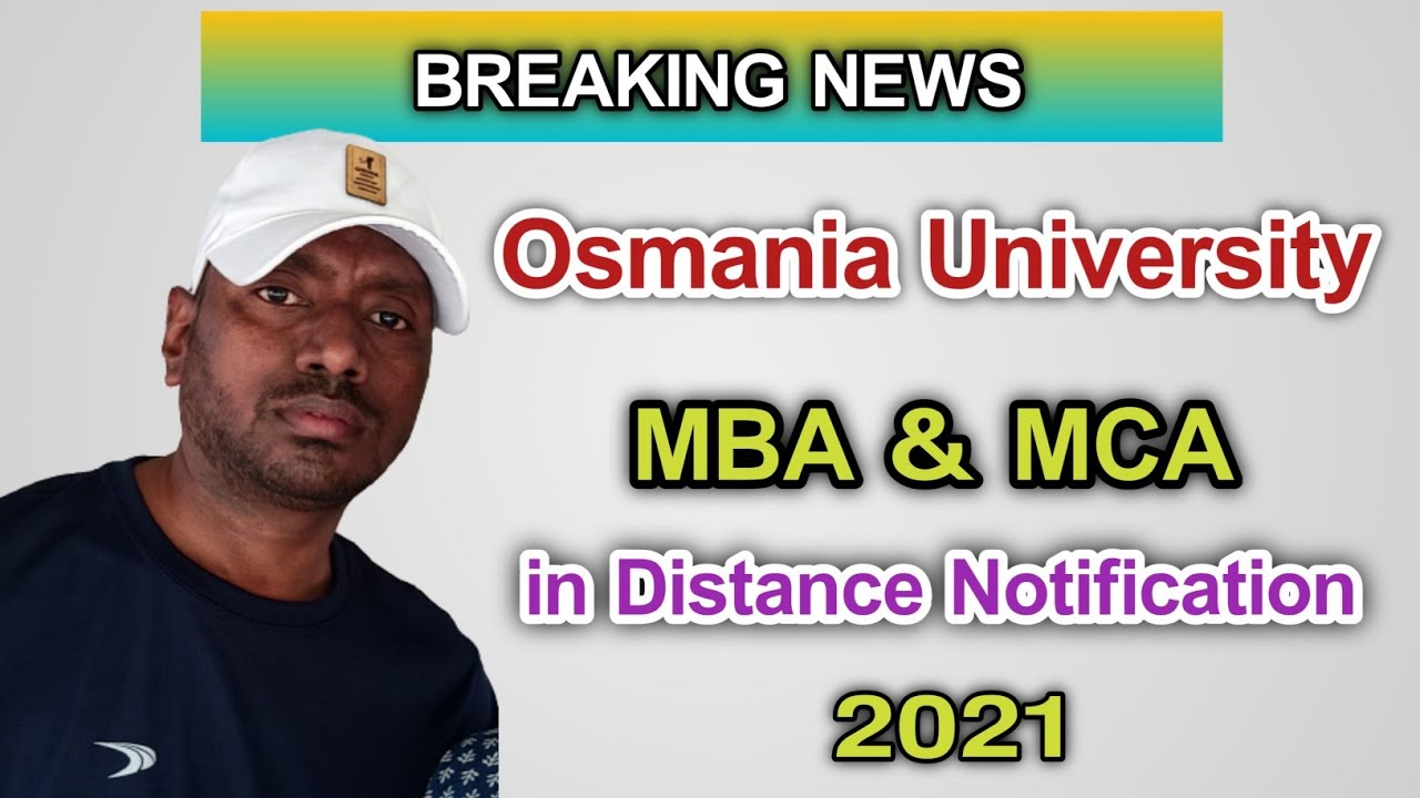 ou distance education 2021MBA MCA  /  Distance MBA ,MCA in osmania university
