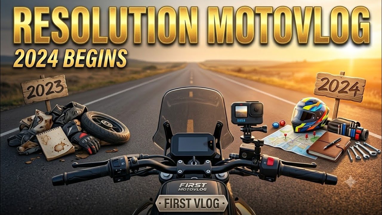 How do I set my new year resolution! || MY FIRST MOTOVLOG || 2024 || 2023 year in review