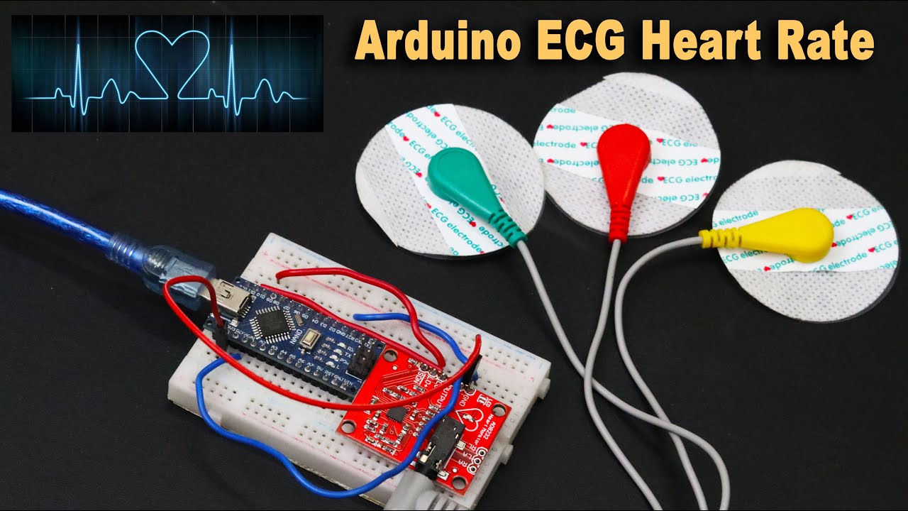 Демонстрация монитора сердечного ритма ЭКГ на Arduino AD8232
