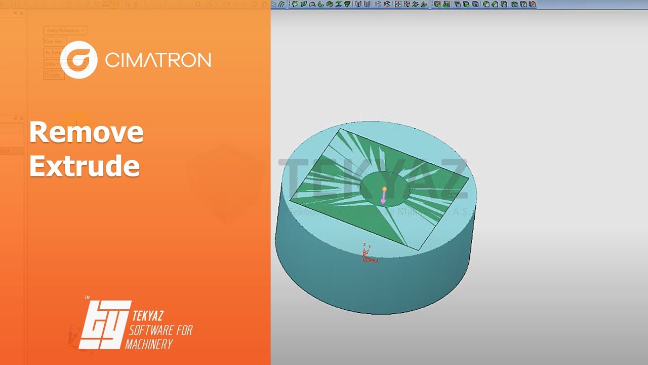 Cimatron Remove Extrude