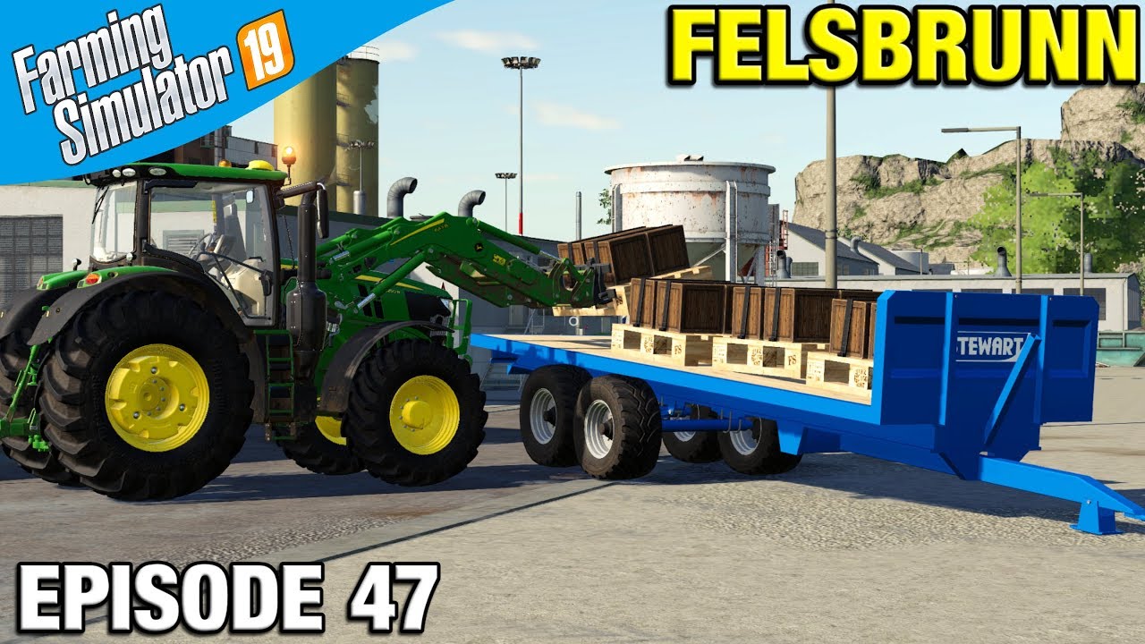 Farming Simulator 19 Timelapse - Felsbrunn FS19 Episode 47 TRANSPORTING PALLETS