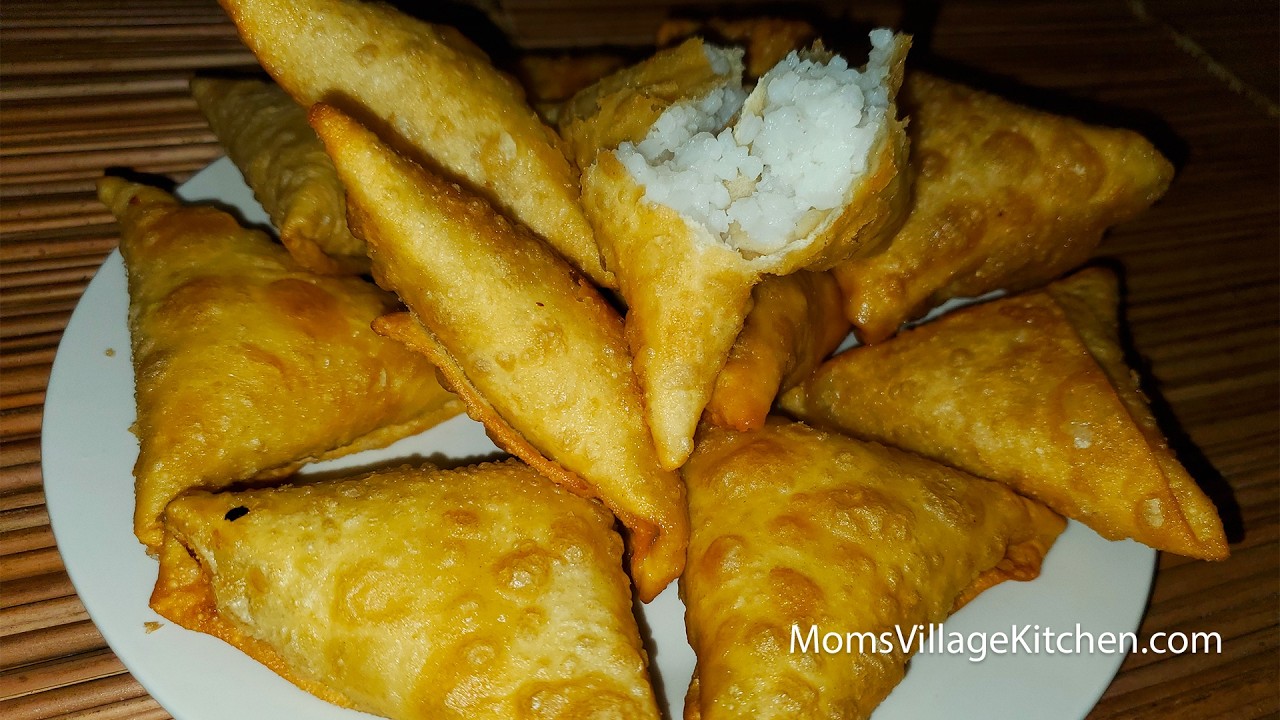 Easy Ugandan Rice Samosas Recipe | Mom's Village Kitchen