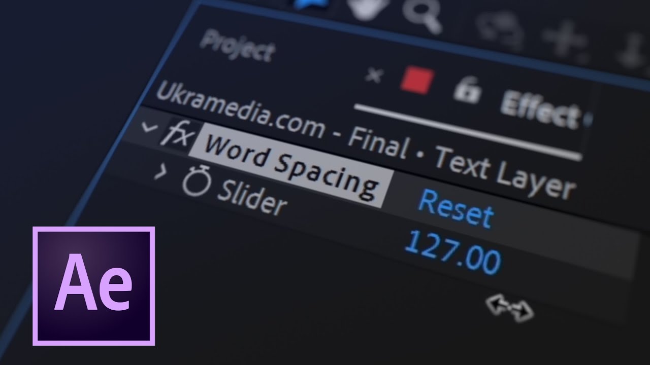 How to Adjust Word Spacing Using Expressions in After Effects