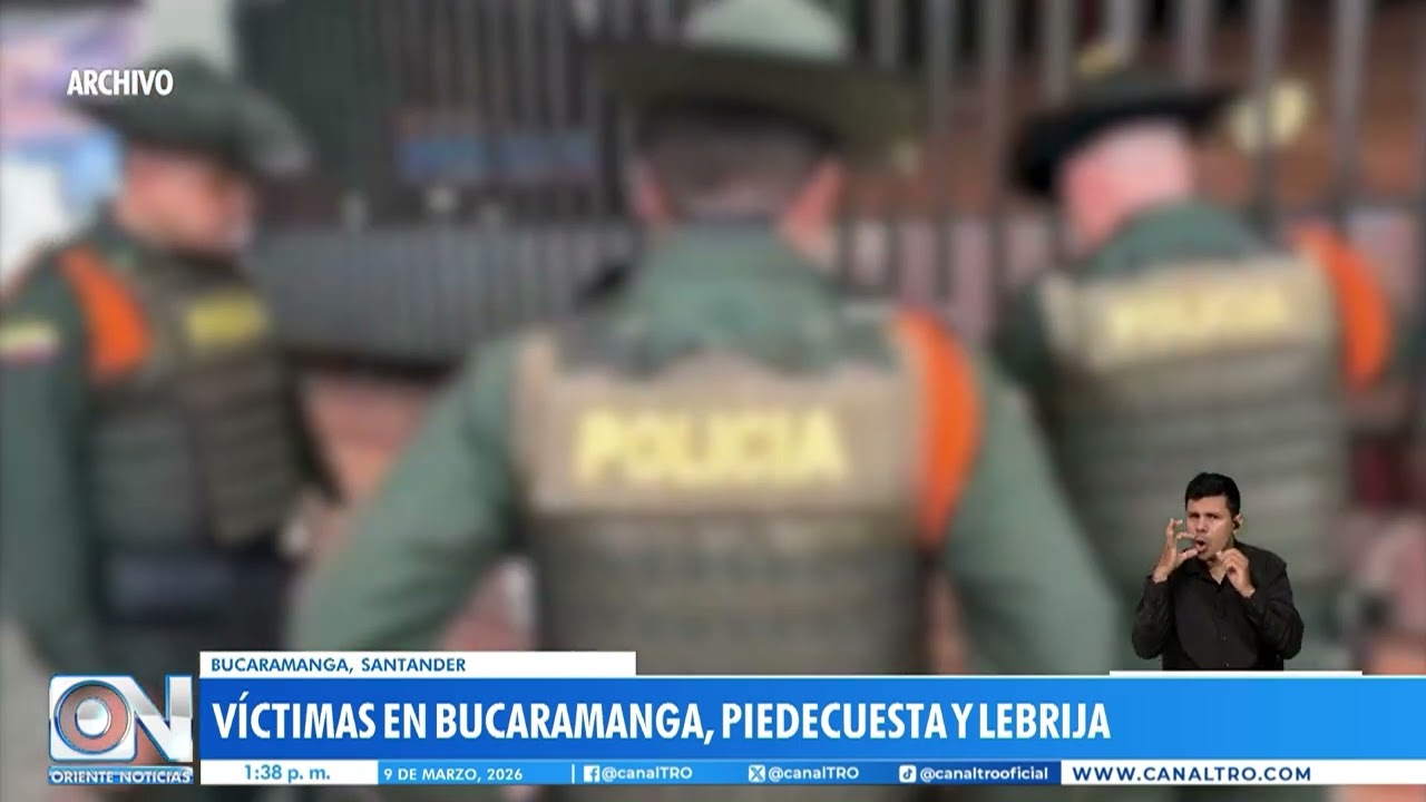 Fin de semana violento en Santander: tres homicidios sacuden a Bucaramanga, Piedecuesta y Lebrija