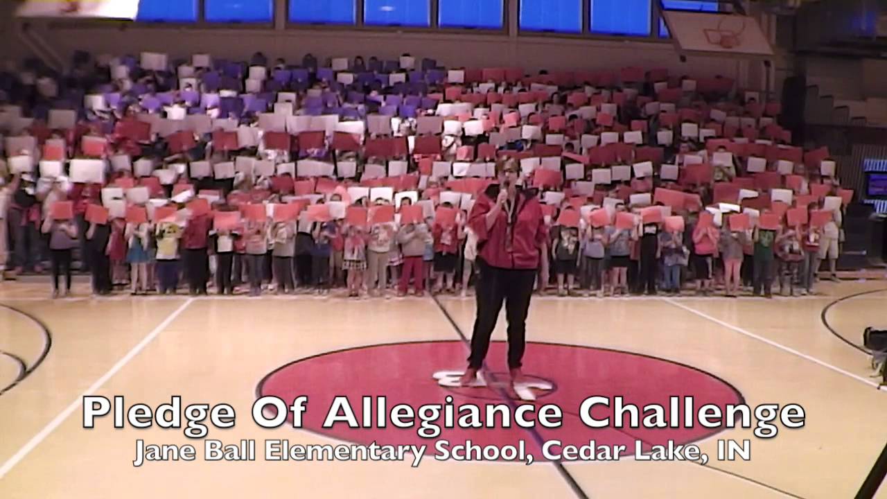Pledge Of Allegiance Challenge - Jane Ball Elementary School, Cedar Lake, IN