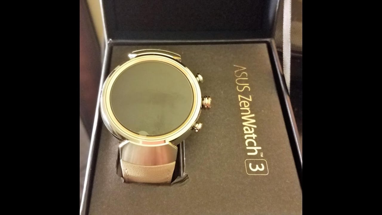 Asus Zenwatch 3 unboxing Silver