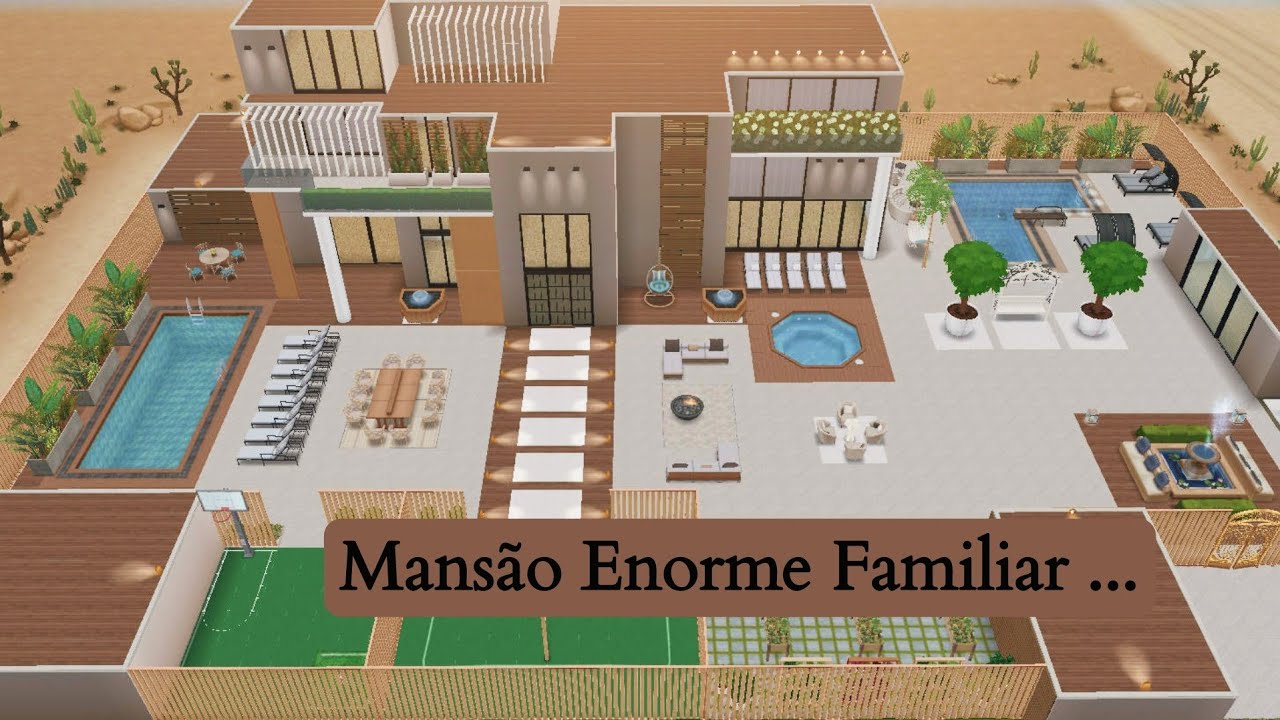 Mansão Familiar lote 54x36  || Tutorial de Construção || THE SIMS FREEPLAY ⚒️