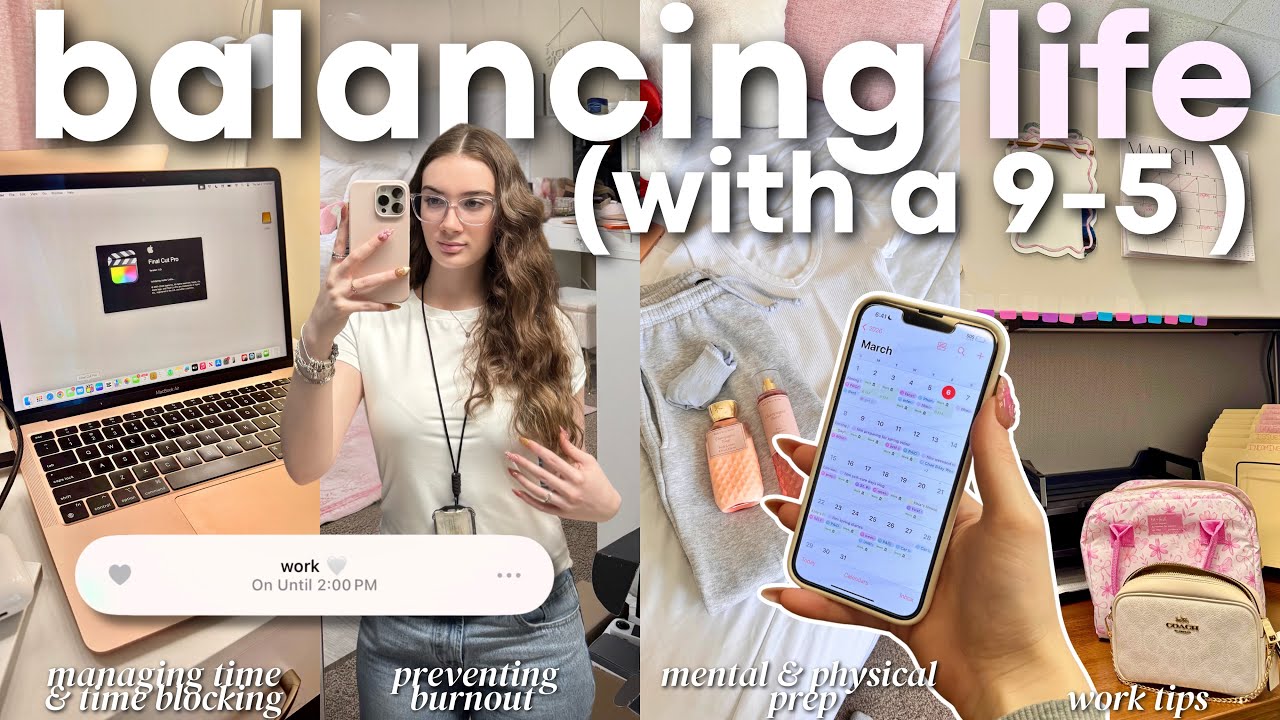 ROMANTICIZING MY 9-5 | building a soft routine, productive habits, & preventing burnout 🪽💕