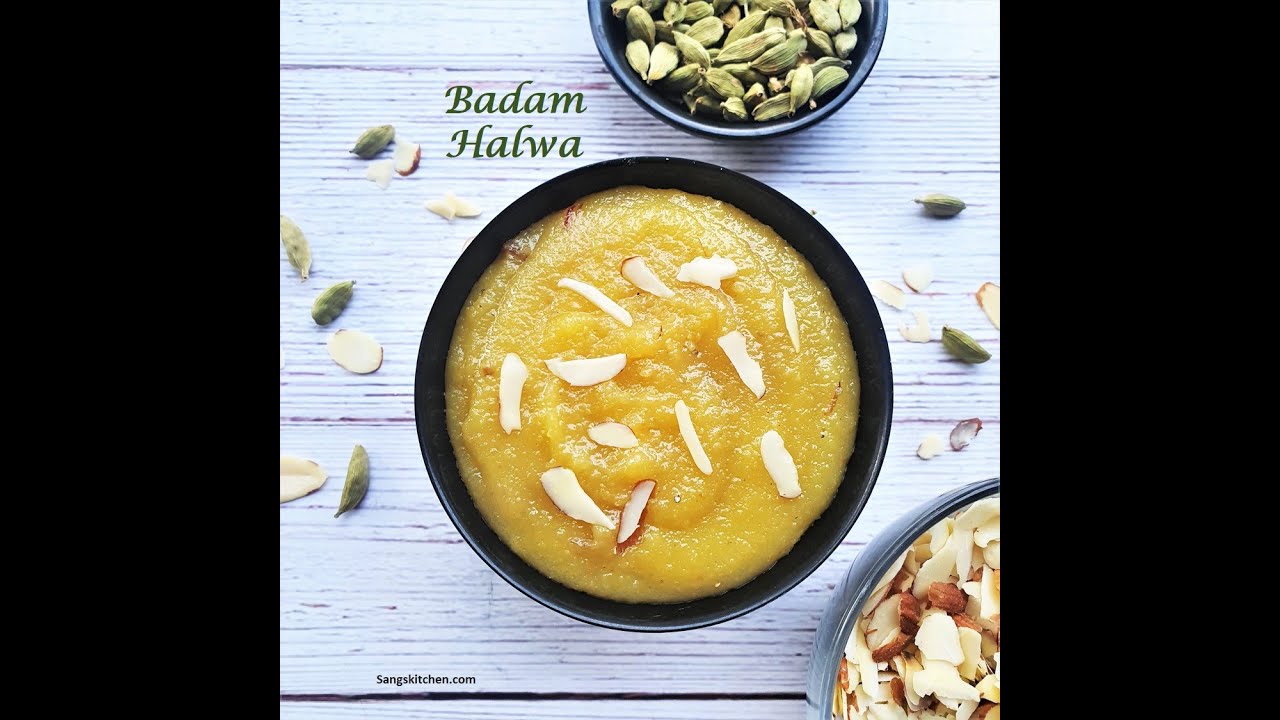 Badam halwa using Almond flour | Almond flour sweet