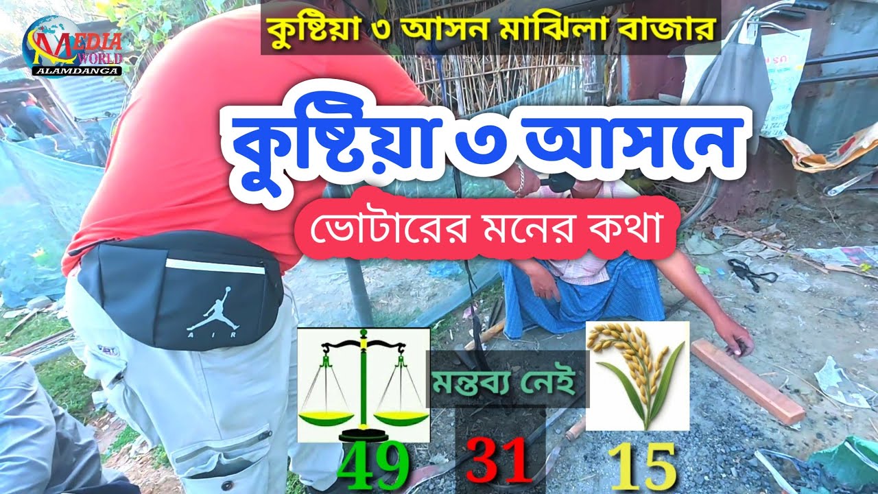 কুষ্টিয়া ৩ আসনে মাঝিলা বাজারে ভোটারের মনের কথা | ভোটের জরিপ 