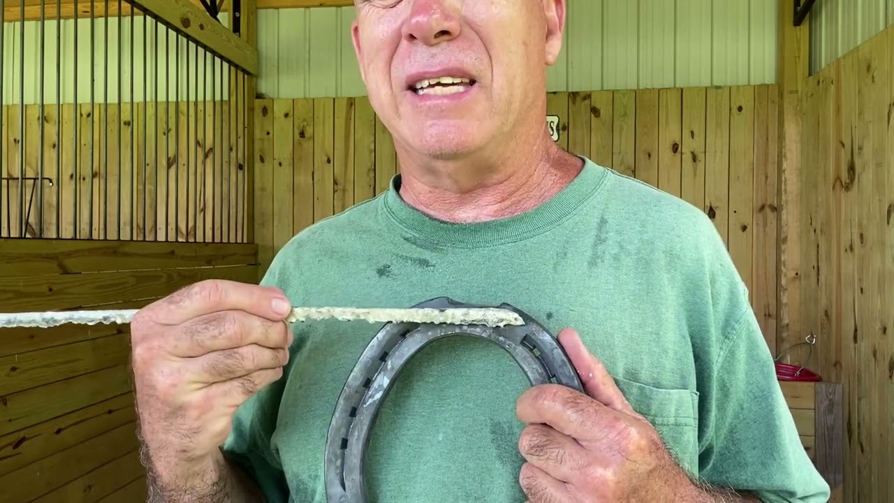 Installing Drill Tec on draft horse shoes