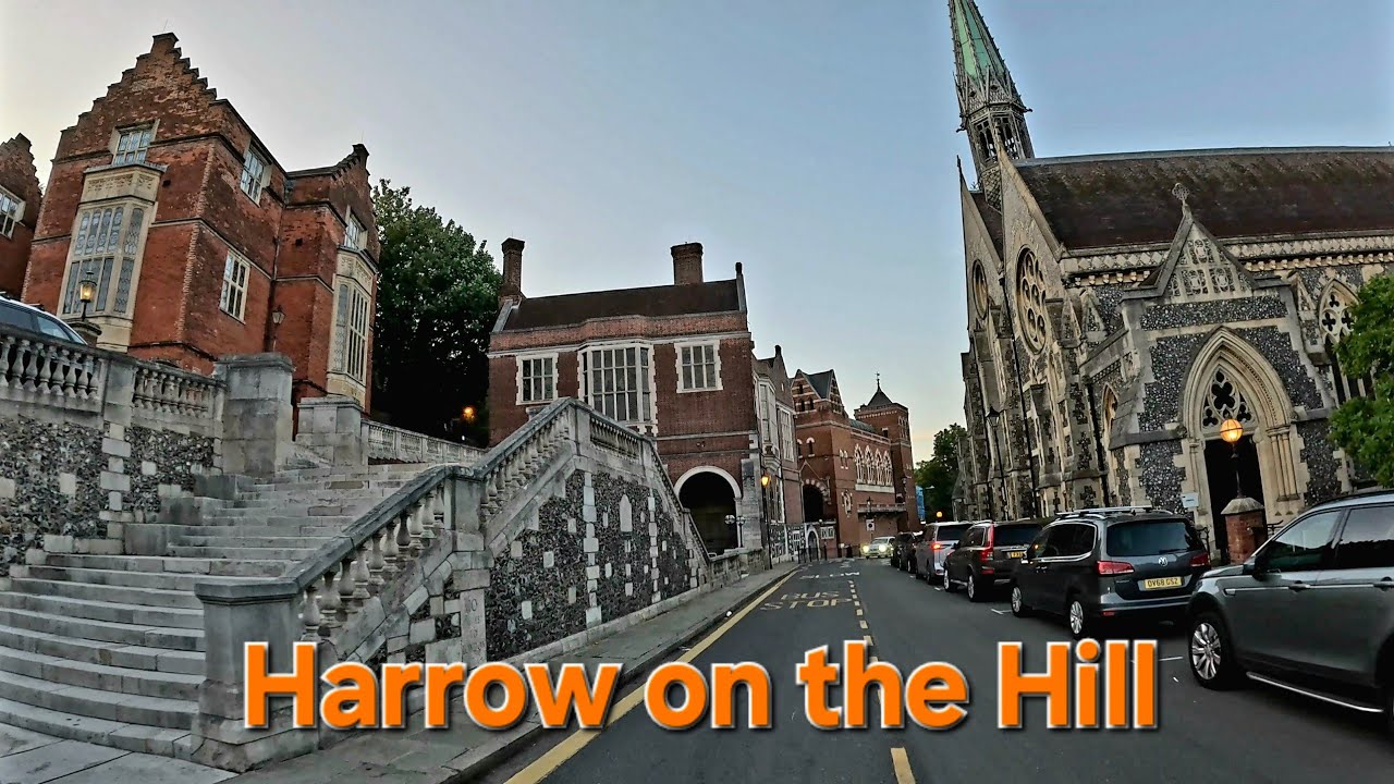 Driving to Harrow-on-the-Hill | 4K POV Tour Past Harrow School & Historic St Mary’s Church