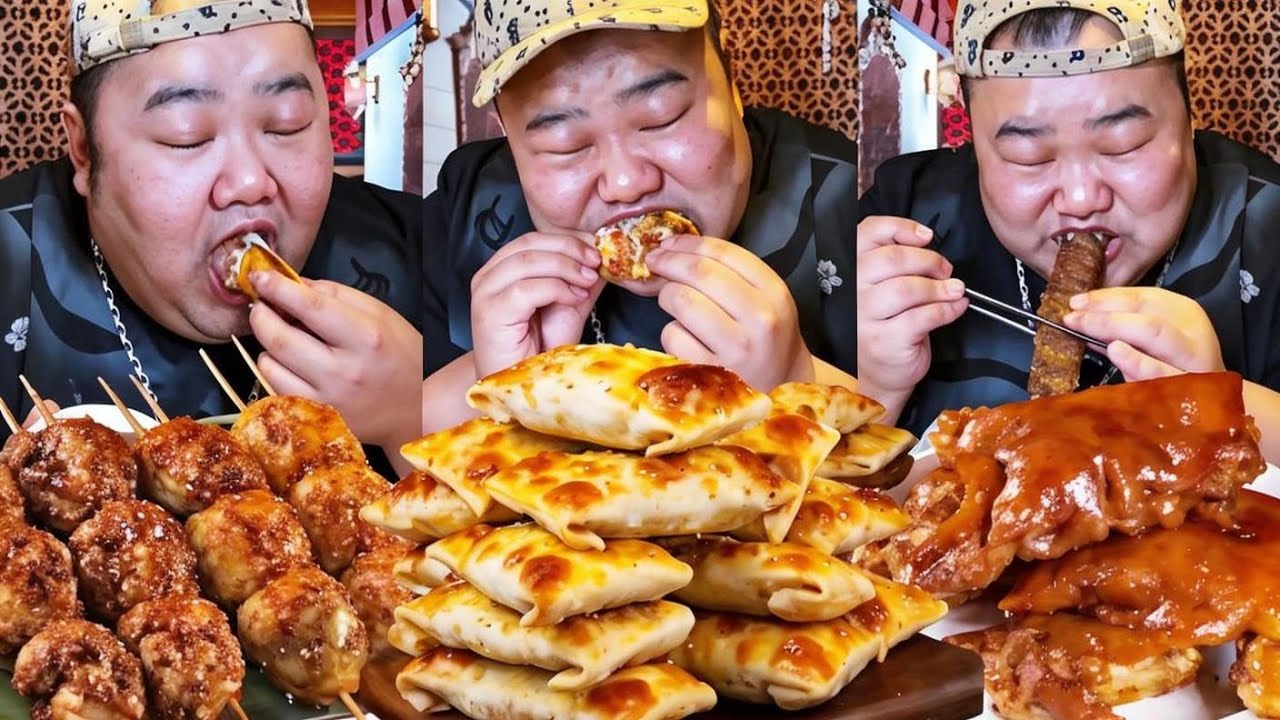 【大胃王挑戰】打卡新疆花1500萬打造的豪華餐廳！烤肉滋滋冒油一口一塊，特色烤包子咬下去滿嘴流汁 ｜Food Challenge【櫻木花胖】