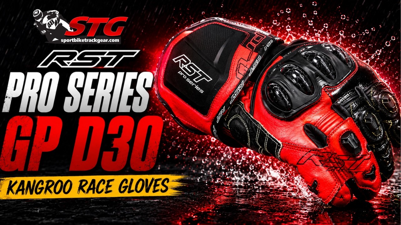 Обзор гоночных перчаток RST Pro Series GP D30 Kangaroo от SportbikeTrackGear.com